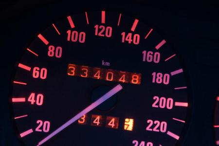 BMW 524 TD, Tacho, Rundinstrument
