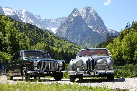 Jaguar MK II, Rover P5B, Frontansicht Jaguar MK II, Rover P5B, Frontansicht