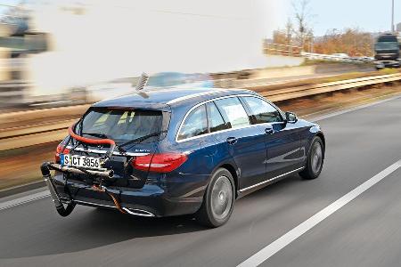 Abgastest auf der Strae, Mercedes C-Klasse, AMS2515 Abgastest auf der Strae, Mercedes C-Klasse, AMS2515