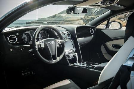 Bentley Continental GT V8 S Cabrio, Cockpit, Lenkrad