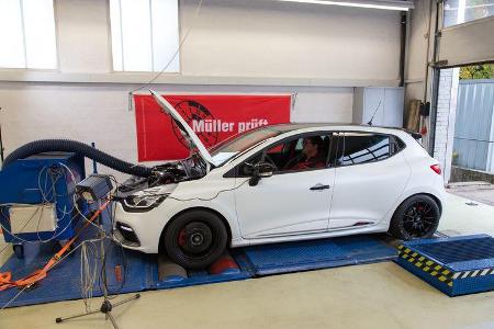 Renault Clio R.S. 220 Trophy, Leistungsmessung, Teststand