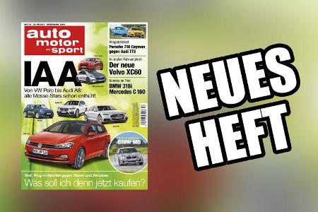 Neues Heft auto motor und sport, Ausgabe 12/2017, Vorschau Neues Heft auto motor und sport, Ausgabe 12/2017, Vorschau