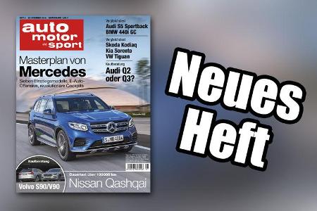 Neues Heft, auto motor und sport, Ausgabe 01/2017, Vorschau, Preview