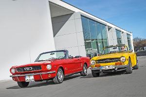 Ford Mustang und Triumph TR6 im Fahrbericht