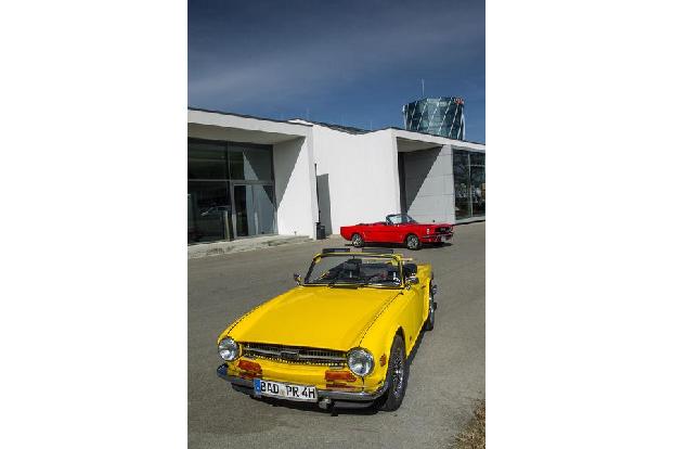 Ford Mustang, Triumph TR6, Frontansicht