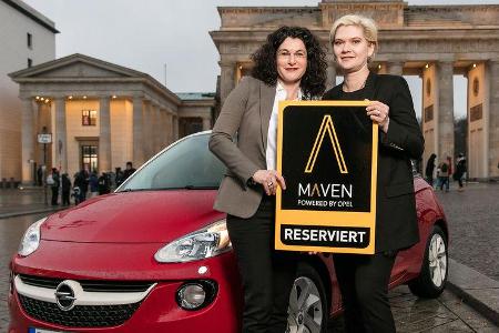 Opel-Marketingchefin Tina Müller (links) und Julia Steyn, Vice President Urban Mobility and Maven bei GM Opel-Marketingchefin Tina Müller (links) und Julia Steyn, Vice President Urban Mobility and Maven bei GM