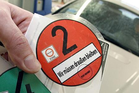Umweltplakette Rot Umweltplakette Rot