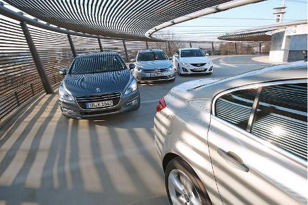 Mazda 6, Opel Insignia, Peugeot 508, VW Passat