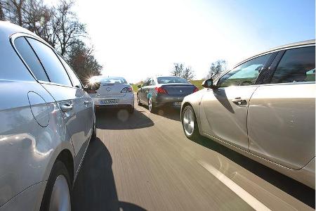 Mazda 6, Opel Insignia, Peugeot 508, VW Passat