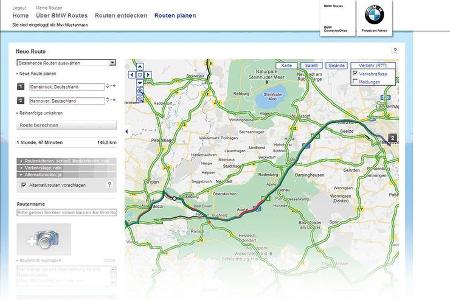 BMW, Routenplaner BMW, Routenplaner