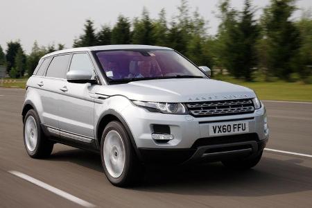 Range Rover Evoque, Frontansicht, seitlich