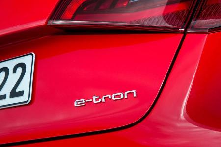 Audi A3 Sportback E-Tron, Schriftzug