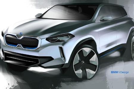 BMW iX3 Designzeichnung