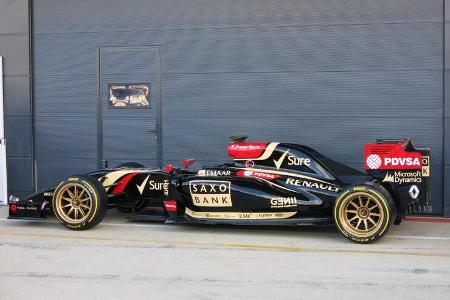 Lotus - Pirelli 18 Zoll - F1-Test Silverstone 2014