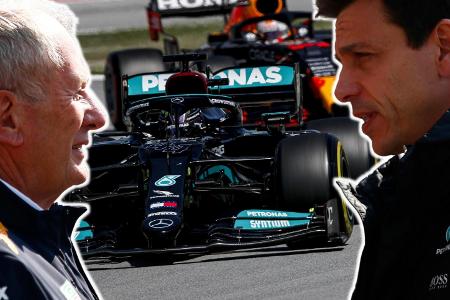 Helmut Marko und Toto Wolff drohen einander gegenseitig mit Protest