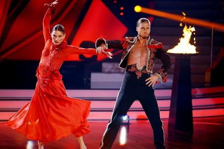 Rúrik Gíslason und Renata Lusin auf dem Rúrik Gíslason und Renata Lusin auf dem