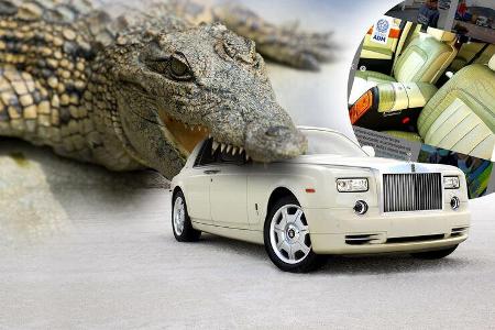 Rolls-Royce Phantom Krokodil Leder illegal konfisziert Italien Rolls-Royce Phantom Krokodil Leder illegal konfisziert Italien