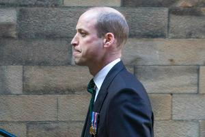 Prinz William während seines Aufenthalts am Samstag in Edinburgh.