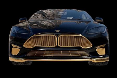 Tesla Model S Gold Caviar Excellence 24K Tesla Model S Gold Caviar Excellence 24K