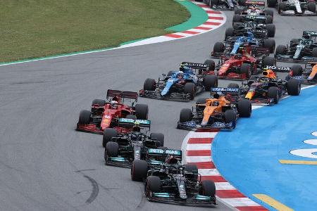 Lewis Hamilton - Mercedes - Formel 1 - GP Spanien 2021 - Barcelona - Rennen