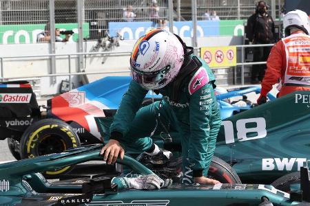 Sebastian Vettel - Aston Martin - Formel 1 - GP Spanien 2021 - Barcelona - Rennen