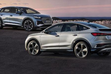 Audi Q4 und Sportback Collage Aufmacher Audi Q4 und Sportback Collage Aufmacher