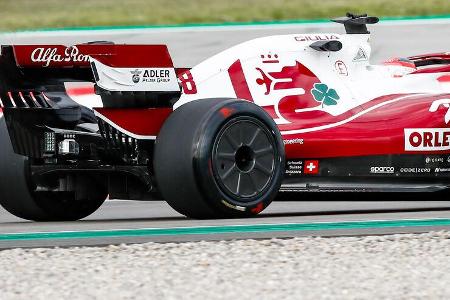 Alfa Romeo - 18 Zoll - Reifentest - Pirelli - Radkappe - Barcelona - 2021
