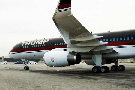 Donald Trumps Boeing 757 im Jahr 2016 Donald Trumps Boeing 757 im Jahr 2016