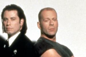 Vor 27 Jahren trafen John Travolta (l.) und Bruce Willis in Quentin Tarantinos "Pulp Fiction" aufeinander