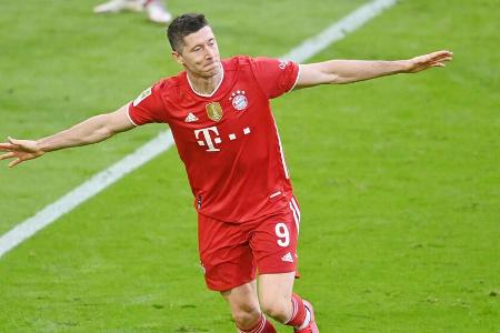 Im letzten Spiel der Saison kommende Woche kann Robert Lewandowski den Müller-Rekord sogar noch brechen. Im letzten Spiel der Saison kommende Woche kann Robert Lewandowski den Müller-Rekord sogar noch brechen.