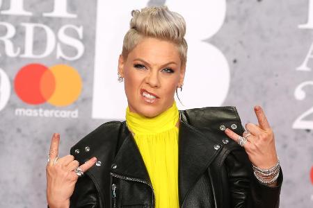 Pink auf einer Veranstaltung im Jahr 2019 Pink auf einer Veranstaltung im Jahr 2019