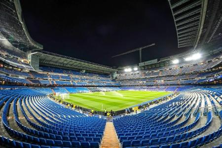 Madrid: Feuerwehr löscht Flammen im Santiago Bernabeu Madrid: Feuerwehr löscht Flammen im Santiago Bernabeu