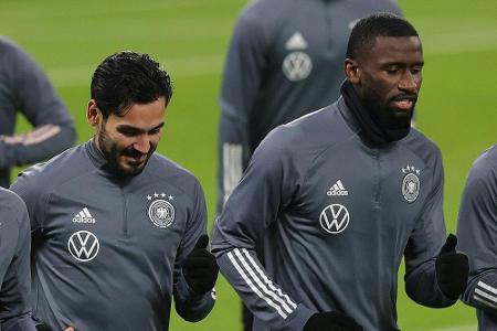 Gündogan und Rüdiger bei Abschlusstraining dabei Gündogan und Rüdiger bei Abschlusstraining dabei