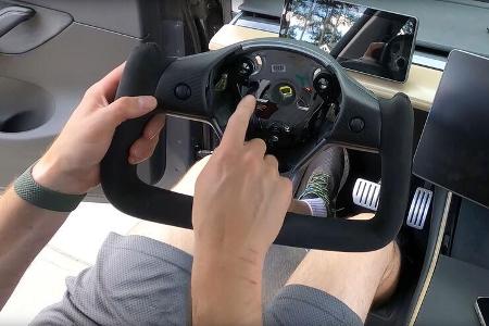 Yoke-Lenkrad für Tesla Model 3 und Model Y vom chinesischen Hersteller Hansshow