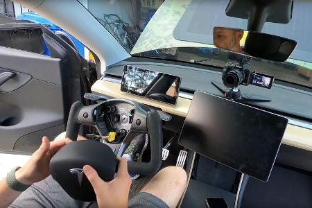 Yoke-Lenkrad für Tesla Model 3 und Model Y vom chinesischen Hersteller Hansshow