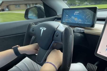 Yoke-Lenkrad für Tesla Model 3 und Model Y vom chinesischen Hersteller Hansshow