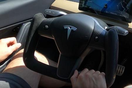 Yoke-Lenkrad für Tesla Model 3 und Model Y vom chinesischen Hersteller Hansshow