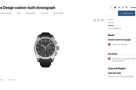 Porsche Design Chronograph Uhr Konfigurator