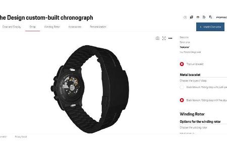 Porsche Design Chronograph Uhr Konfigurator