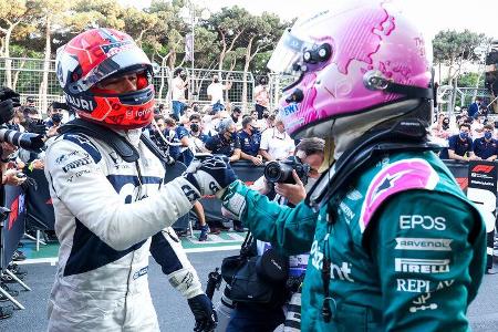 Gasly & Vettel - Formel 1 - GP Aserbaidschan 2021 Gasly & Vettel - Formel 1 - GP Aserbaidschan 2021