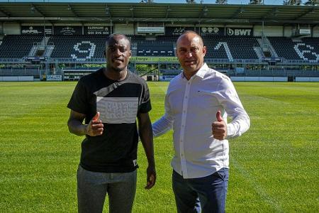 Zweitligist Sandhausen verpflichtet Uerdingens Kinsombi Zweitligist Sandhausen verpflichtet Uerdingens Kinsombi