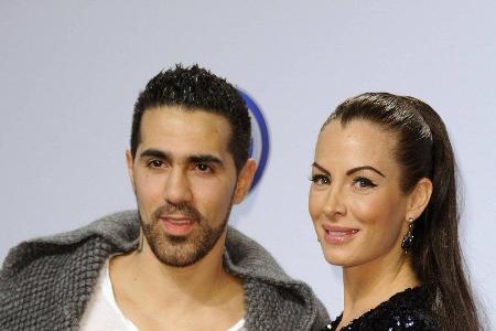 Bushido und Anna-Maria Ferchichi bei einem Auftritt in Berlin