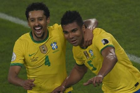 Copa: Brasilien mit Köpfchen zum Gruppensieg - Kolumbien legt Protest ein Copa: Brasilien mit Köpfchen zum Gruppensieg - Kolumbien legt Protest ein