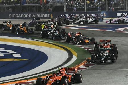 Formel 1: Nachtrennen in Singapur abgesagt Formel 1: Nachtrennen in Singapur abgesagt