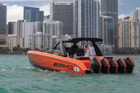 Cigarette 41' Nighthawk AMG Black Series Powerboat