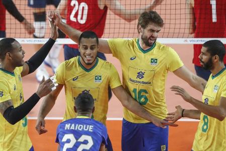 Brasiliens Volleyballer gewinnen erstmals die Nations League Brasiliens Volleyballer gewinnen erstmals die Nations League