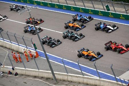 Start - GP Russland 2021 - Sotschi Start - GP Russland 2021 - Sotschi