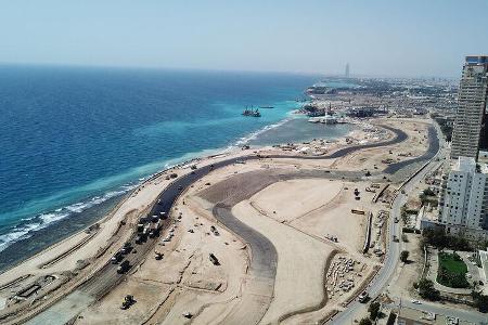 GP Saudi Arabien - Jeddah Circuit - Baustelle - 2021