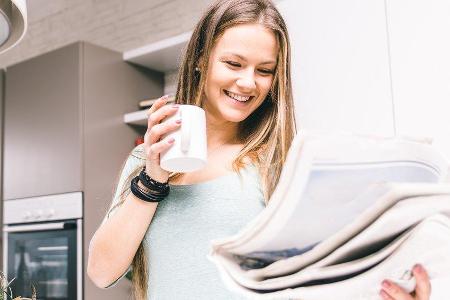 Um gut gelaunt in den Tag zu starten, sollte man sich am Morgen viel Zeit nehmen. Um gut gelaunt in den Tag zu starten, sollte man sich am Morgen viel Zeit nehmen.
