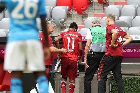 Rippenprellung: Coman droht erneut auszufallen Rippenprellung: Coman droht erneut auszufallen
